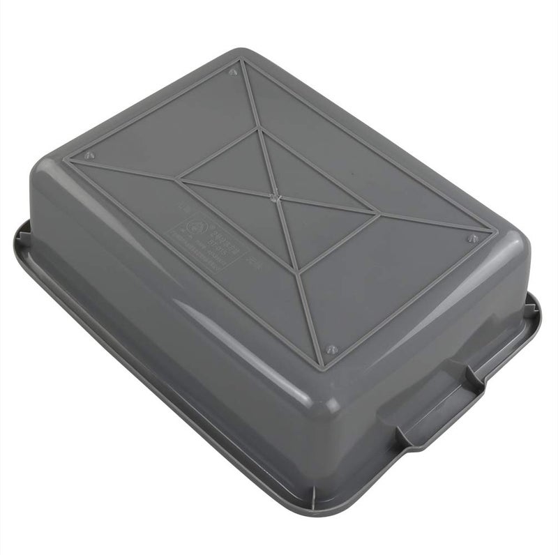 Eagrye 4-Pack Bus Tubs, Commercial Tote Box, Plastic Bus Box (13 L Capacity), Grey - Image 3